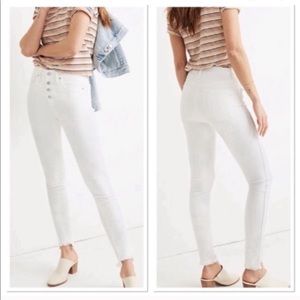 Madewell 10" High-Rise Skinny Jeans in Pure White: Step-Hem Edition 25